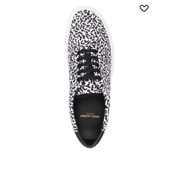 Saint Laurent Black and White Women's Sneakers - Picture 3 of 6